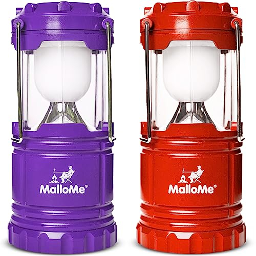 MalloMe Camping Light, Camping Lantern Battery Operated, Camping Lights for Tents, Tent Light, Camping Lamp, Tent Lights for Camping, Led Lantern Battery Powered (Batteries not Included)