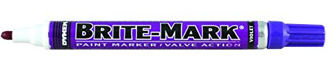 BRITE-MARK Permanent färgmarkör med medelspets ventil-action (VIOLET)