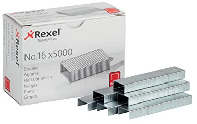 Rexel - Grapas nº 16 de 6 mm, caja de 5000 unidades