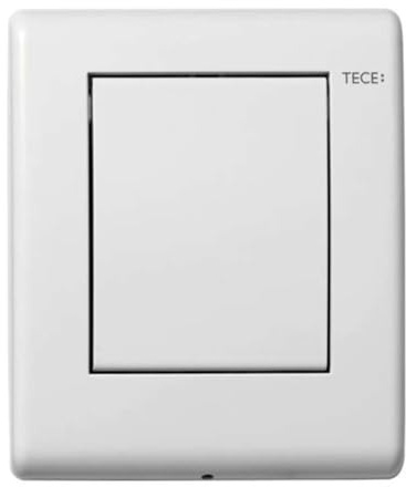 TECEplanus Urinal Betätigungsplatte (Spülmenge verstellbar, Maße 100x120x12 mm) weiß seidenmatt, 9242312