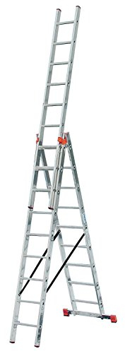Aluminium Mehrzweckleiter Arbeitshöhe (Max.): 9.30 M KRAUSE Tribilo 120625 silber 26.7 kg