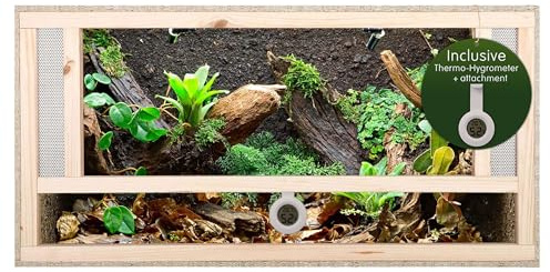 In legno per interni Reptile Vivarium terrario 80 x 40 x 40 cm ventilazione frontale facile installazione 78,7 x 40,6 x 40,6 cm