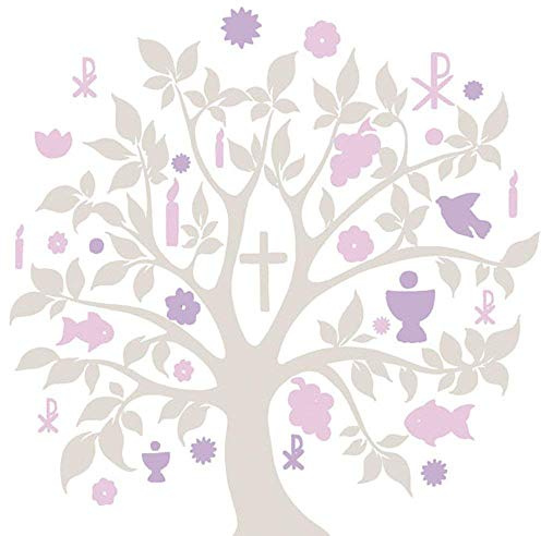 Serviette Ambiente Kommunion/Konfirmation Communion SYMBOLS Motiv 2016 taupe 20 Servietten pro Packung