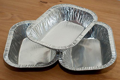 1.5LB - 2LB Foil Pie Ashet Rectangle Aluminium Dish, Meat Steak,Disposable x 10