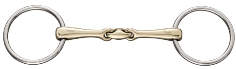 Sprenger KK Ultra Wassertrense, Sensogan, 145 mm Weite, Pferdegebiss für Grundausbildung & Training, 16 mm Stärke, doppelt gebrochen, Ring Ø 70 mm, Trensen, Ohne Kristall