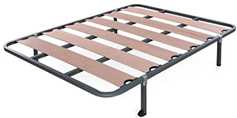 DORMIDAN - Somier Hermes | Lama Ancha con Taco Anti-Ruido | Patas de 26cm de Alto | Medida 150x200cm