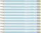 STABILO - Bleistift mit Radierer - pencil 160 in blau - 12er Pack - Härtegrad HB