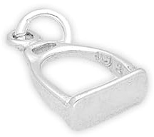 TheCharmWorks Sterling Silber Steigbügel Charm
