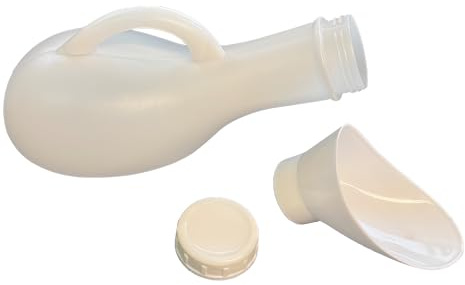 Unisex Leakproof Portable Urinal - Ideal for Car Travel Camping Caravan Festivals Children Elderly (Clear)