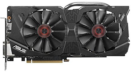 Asus Nvidia GeForce Strix GTX970-DC2OC-4GD5 Gaming Grafikkarte (PCI-e, 4GB GDDR5, Speicher, HDMI, DVI, DP, 1 GPU)