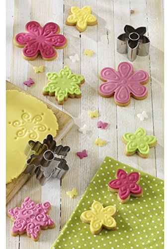 Birkmann 450394 Plätzchen Präge-Set Blüten