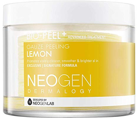 DERMALOGY by NEOGENLAB Bio-Peel Mull-Peeling-Pads (Zitrone, 30 Pads) – Zitrone & Zitronengras – Koreanische Hautpflege