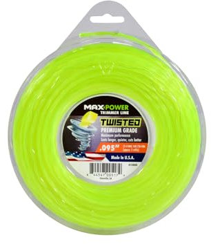 MaxPower 338808 0.095-Inch Premium Twisted Trimmer Line, 100-Foot Length