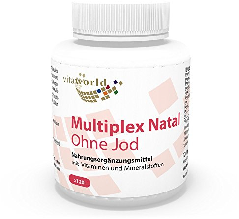 Vita World Prenatal Multivitamin Without Iodine 120 Capsules Made in Germany