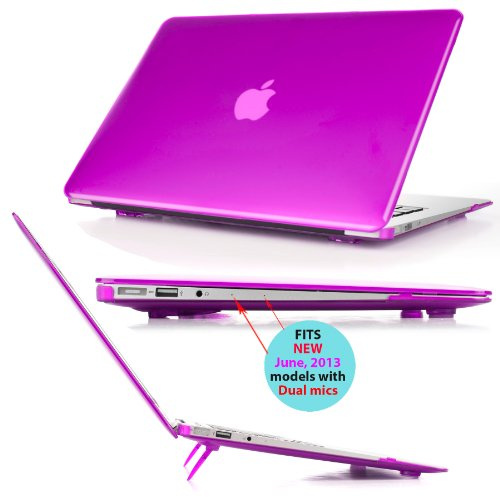 mCover Case Compatible for 2010~2019 13.3 Apple MacBook Air A1369 A1466 (Without Retina Display) Laptop Computer ONLY (NOT Fitting Other MacBook Models) - Purple
