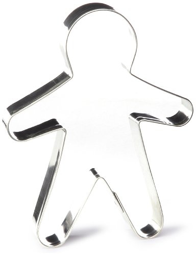 Lares Ausstecher/Ausstechform Martinsmann - aus Weißblech - für Plätzchen, Kekse, Lebkuchen - Größe: 19cm - Made in Germany