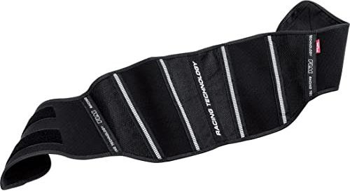 FLM Sports Nierengurt 1.0 - Sportlicher, atmungsaktiver Nierengurt, großzügige Mesh-Einsätze - stützende Korsettstangen schwarz S