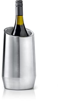 Leopold LV213000 Vienna Double-Walled Wine Cooler,Silver,13.9 x 13.9 x 25 cm