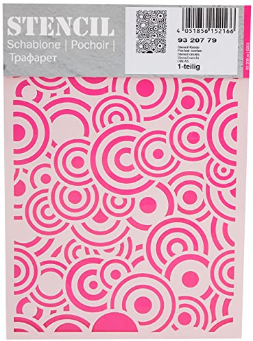 Efco Kreise Schablone in 1 Design, Kunststoff, transparent, A5