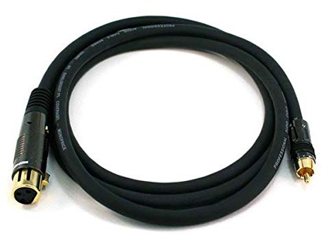 C & E Lot de 4 Série Premier XLR Femelle vers RCA Male 16 AWG câble 1 pièce 6'