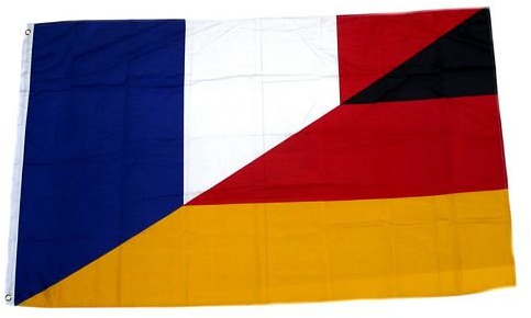 FahnenMax Flagge/Fahne Deutschland/Frankreich 90 x 150 cm
