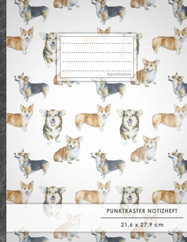 Punktraster Notizbuch • A4-Format, 100+ Seiten, Soft Cover, Register, Niedliche Hunde • Original #GoodMemos Dot Grid Notebook • Perfekt als Bullet ... Zeichenbuch, Skizzenbuch, Kalligraphie Buch