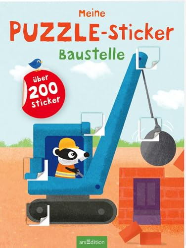 Meine Puzzle-Sticker – Baustelle: Über 200 Sticker | Stickerheft zum Puzzeln ab 4 Jahren