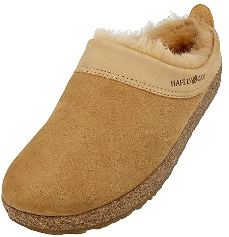 HAFLINGER Lammfellclog Snowbird Filzpantoffel Hausschuh