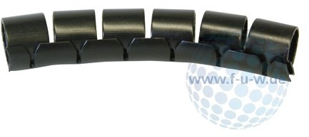 Spiral-Kabelschlauch FIXIT-EASY, max. B��ndeldurchmesser 10 mm, Schwarz, 10 m Rolle