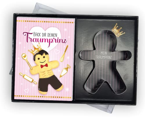Back Dir Deinen Traummann Backset Geschenke Set Box für Frauen Traumprinz Prinz selber backen selberbacken