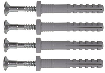 PARCO Nageldübel ND 6,0 x 80 mm Großer Flachkopf 200 Stück