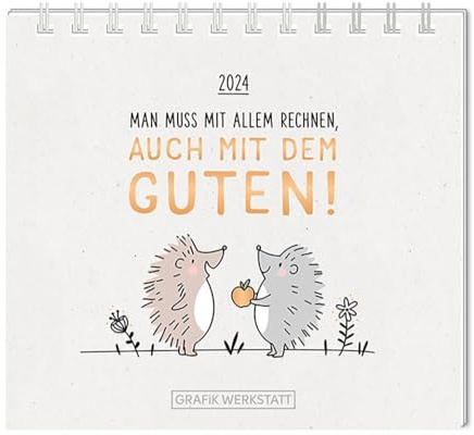 Grafik Werkstatt Das Original Mini-Kalender 2024 Man muss mit allem rechnen: Mini-Kalender