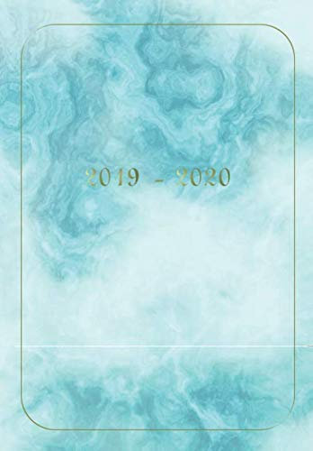 2019- 2020: Schülerplaner / Hausaufgabenheft / Schülerkalender August 2019 - Juli 2020 / Punkteraster / Motiv Marble
