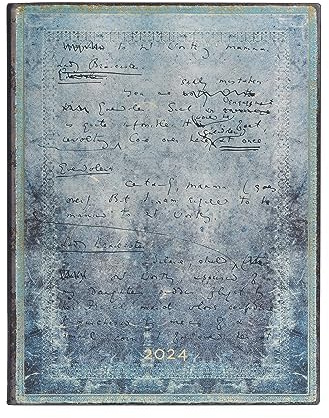 Paperblanks 12 Monate Softcover Flexis-Kalender 2024 Wilde, The Importance of Being Earnest | Tagesüberblick | Ultra (180 × 230 mm)