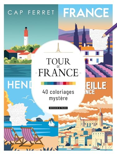 Tour de France - 40 Coloriages Mystère