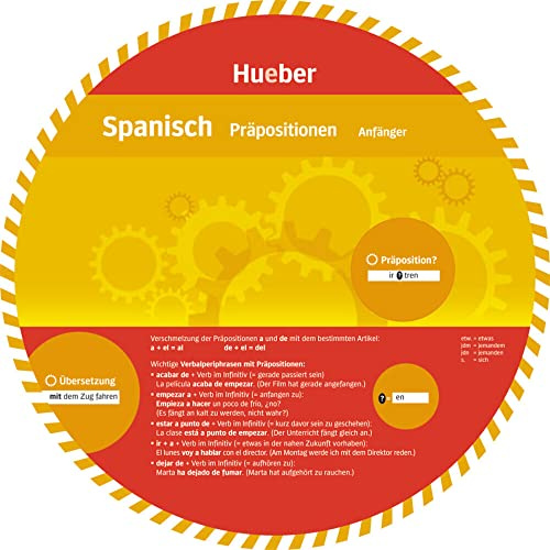 Spanisch – Präpositionen: Wheel – Spanisch – Präpositionen