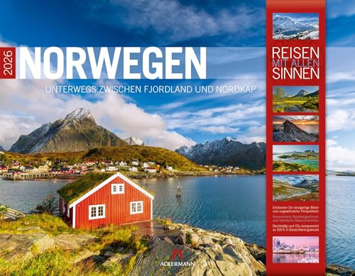 Norwegen Kalender 2026 | Unterwegs zwischen Fjordland und Nordkap | Imposanter Reise-Kalender im großen Querformat (54x42 cm) | Skandinavien