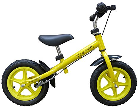 Bicicletta Senza Pedali per Bambini Bicicletta Senza Pedali 12 Pollici, Freni - in Giallo