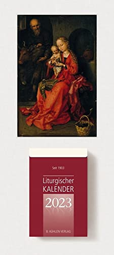 Liturgischer Kalender 2023: Tagesabreißkalender mit bebilderter Rückwand