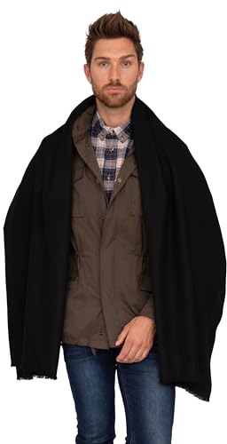 likemary Schal Herren Winter - aus Wolle - vielseitig & leicht - wärmendes XXL Tuch für Herbst und Winter - große Reisedecke - handgemacht & fairtrade