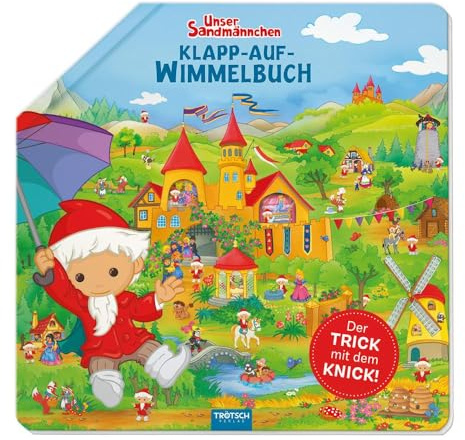 Trötsch Unser Sandmännchen Klapp-auf-Wimmelbuch Pappenbuch: Beschäftigungsbuch Wimmelbuch Kinderbuch