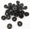 LEGO Bricks Runde Grillplatte, 30 Stück, 2 x 2 Zapfen, Schwarz