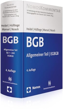 Bürgerliches Gesetzbuch: Allgemeiner Teil | EGBGB: Band 1