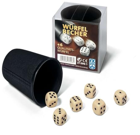 Ravensburger 27096 - Würfelbecher + 6 Würfel