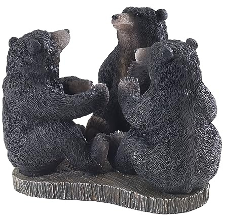 Avanti Linens Zahnbürstenhalter, Badaccessoire aus Harz, von Tieren inspirierte Badezimmerdekoration (Black Bear Lodge-Kollektion)