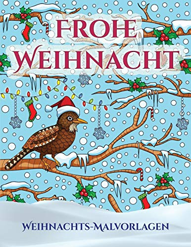 Weihnachts-Malvorlagen: Ein Buch uber das Malen (Malen) von Erwachsenen mit 30 einzigartigen Seiten zum Malen von Weihnachten: Ein tolles Weihnachtsgeschenk (Malbucher fur Erwachsene von PDF-BOOKS)
