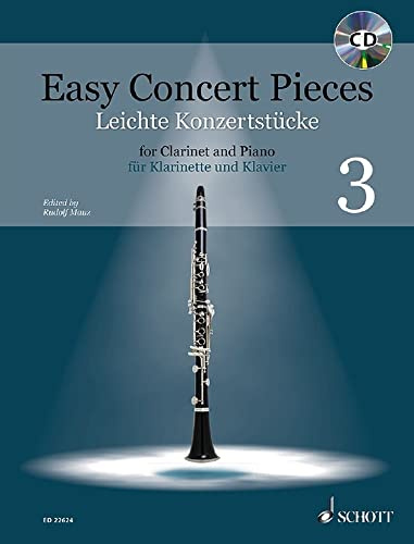 Leichte Konzertstücke: 14 Stücke aus 4 Jahrhunderten. Band 3. Klarinette und Klavier. (Easy Concert Pieces)