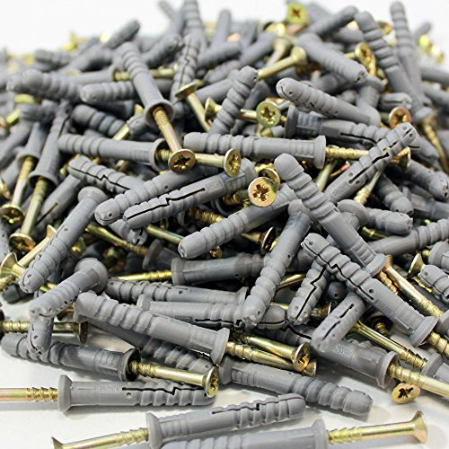 Schlagdübel 6 x 40-200 Stück Nageldübel Dübel Kreuzschlitz vormontiert