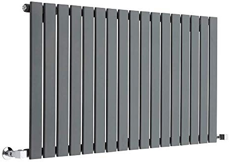 MILANO Anthracite Horizontal Single Flat Panel Radiator 635 x 1190mm