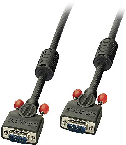 LINDY Premium 1 m Stecker zu Stecker VGA/SVGA Kabel - Schwarz, 1m